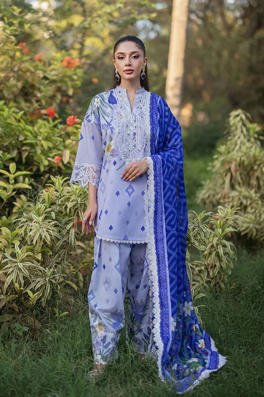 Zainab chttani 3PC LAWN PRINTED SHIRT TROUSER VOIL PRINTED DUPATA 088-IN