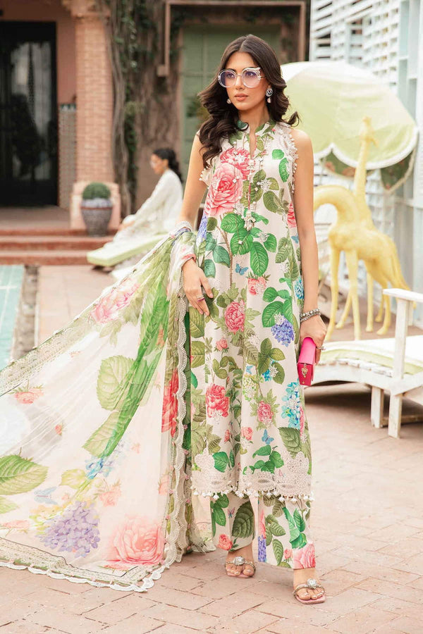 MARIA.B UNSTITCHED PRINTED SUIT  SL-MM-090