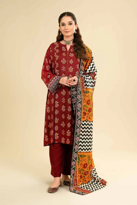 Sapphire Embroidered Dhanak Three Piece FCC-SPW-881