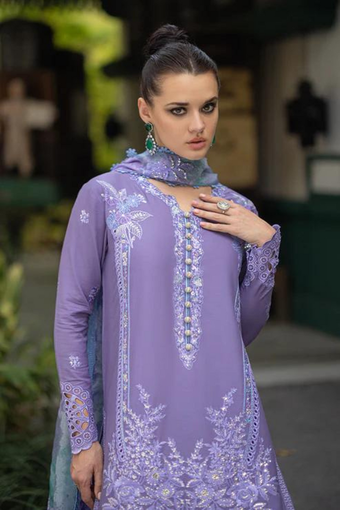 MUSQ 3PC LAWN EMBROIDERED UNSTITCHED SL-66MW