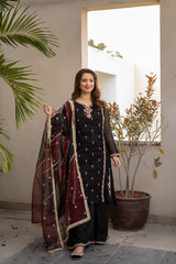 OMAL KOMAL FESTIVE 3PC LAWN - SL-MW015