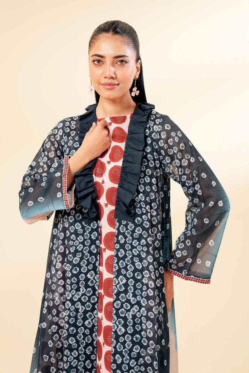 NISHAT 100% ORIGINAL 3 PIECE - PRINTED LOOSE FABRIC