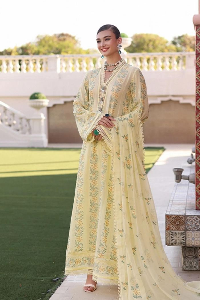 BAREEZE 3PC LAWN EMBROIDERED SL-90MW