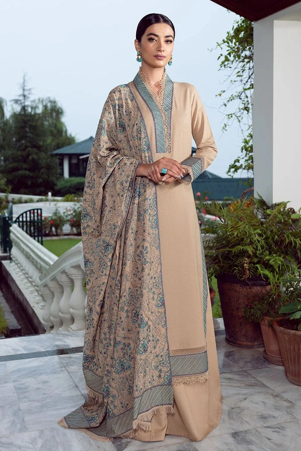Bareeze Skin Embroidered Dhanak Three Piece Winter Collection SL-532