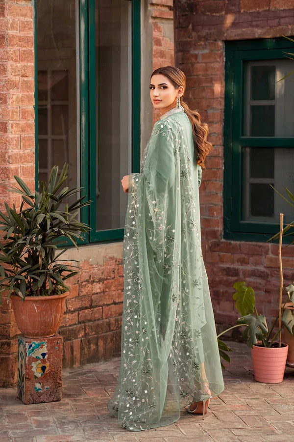 NATASHA KAMAL 3PC LAWN EMBROIDERED & ORGANZA DUPATA SL-066MW