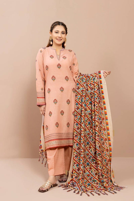 Kayseria Embroidered Dhanak Three Piece FCC-SPW-842