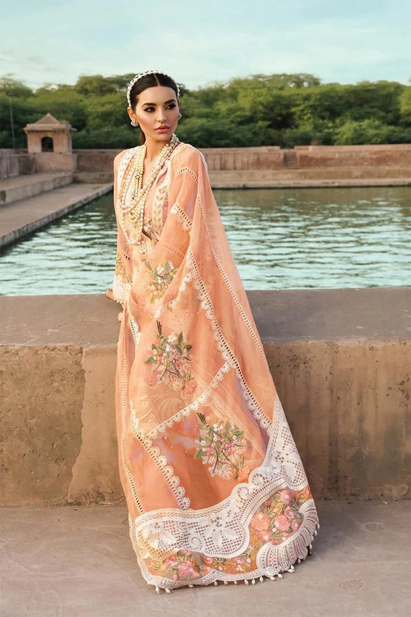 Crimsonn Pink Embroidered Lawn Three Piece SL-02