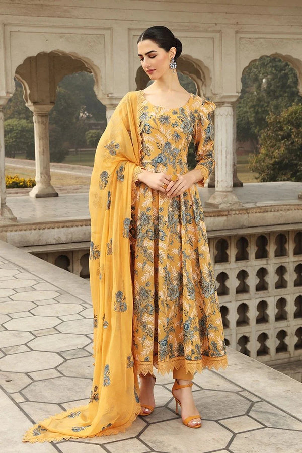 Bareeze Musturd  Embroidered Three Piece Lawn Collection SE-35