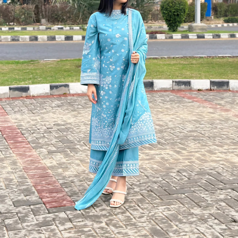 3 PIECE EMBROIDERED STICH LAWN ARTICLE