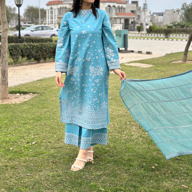 3 PIECE EMBROIDERED STICH LAWN ARTICLE