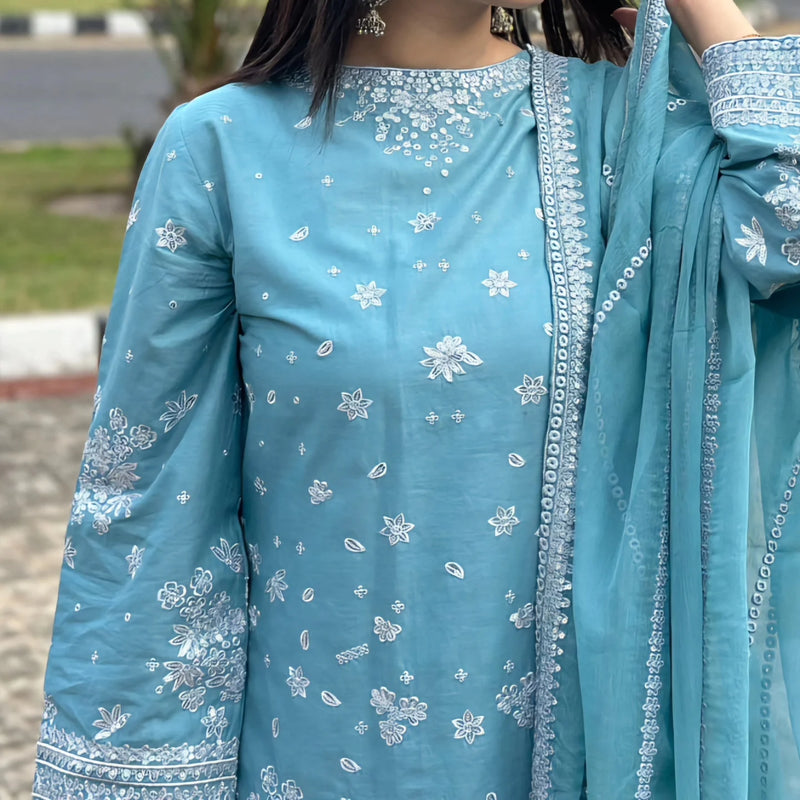 3 PIECE EMBROIDERED STICH LAWN ARTICLE