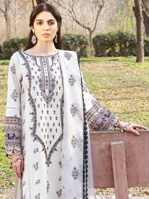 Qalamkar Embroidered Lawn Three Piece SL-1030