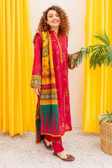 BATIK LAWN THREE PIECE SUMMER COLLECTION - SL-01