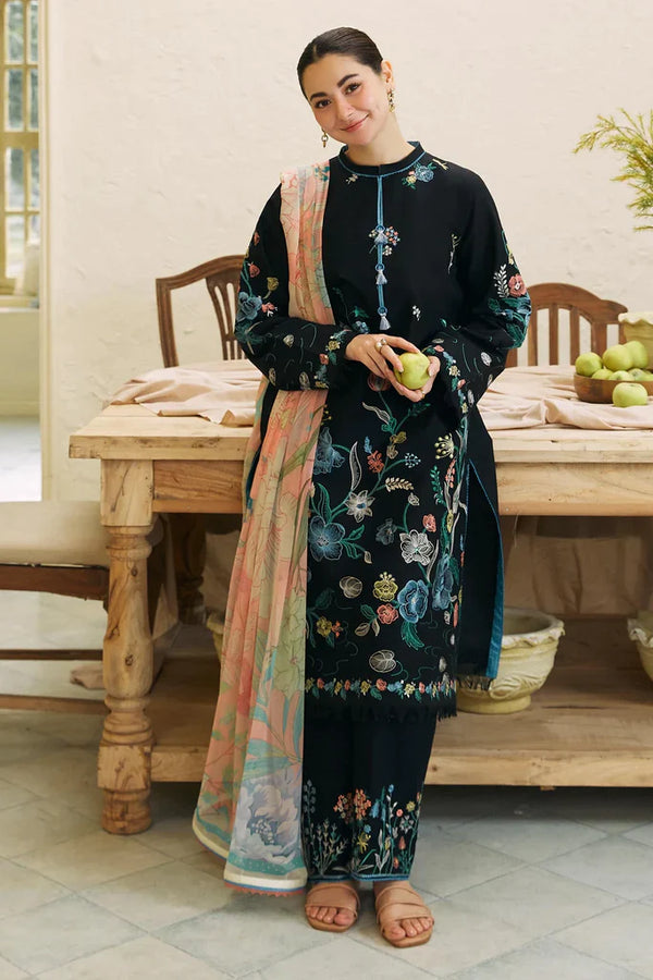 Zara shah jhan Embroidered Lawn Three Piece SL-02