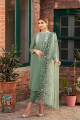 NATASHA KAMAL 3PC LAWN EMBROIDERED & ORGANZA DUPATA SL-066MW