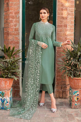 NATASHA KAMAL 3PC LAWN EMBROIDERED & ORGANZA DUPATA SL-066MW