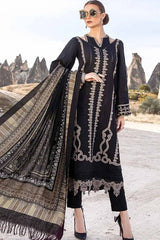 Maria B Embroidered Dhanak Three Piece SL-844