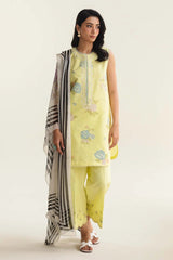 Star Embroidered Lawn Three Piece COCO-04